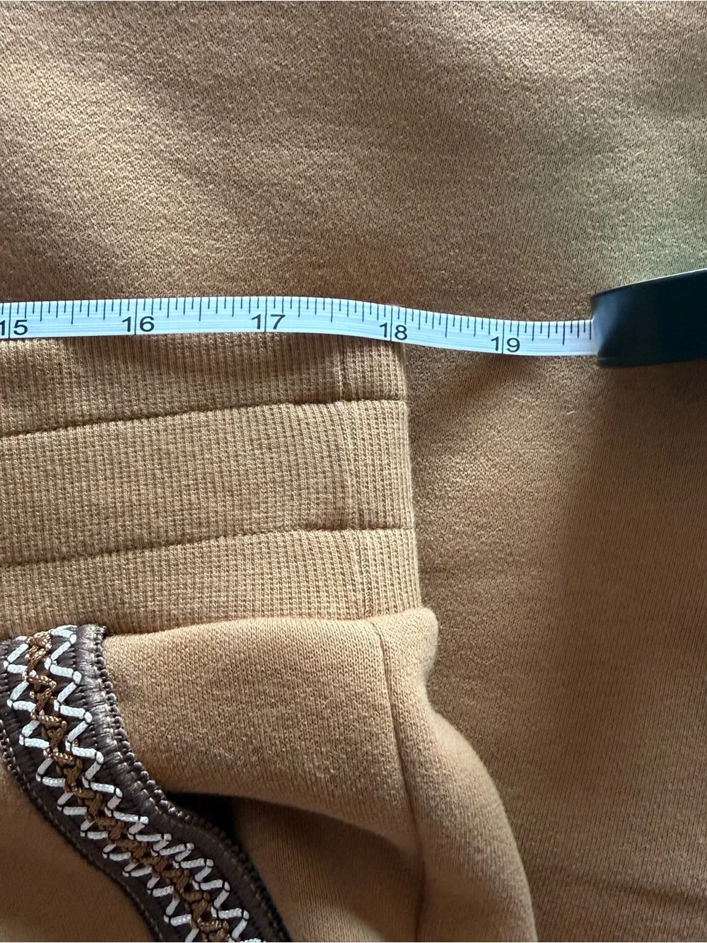 UGG Men's Sweatpants in Caramel with Dark Brown Trim. Worn 1x.  Unisex